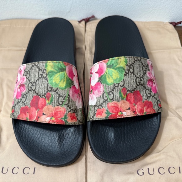 Gucci Women's Floral Slide Sandals - Picture 1 of 7